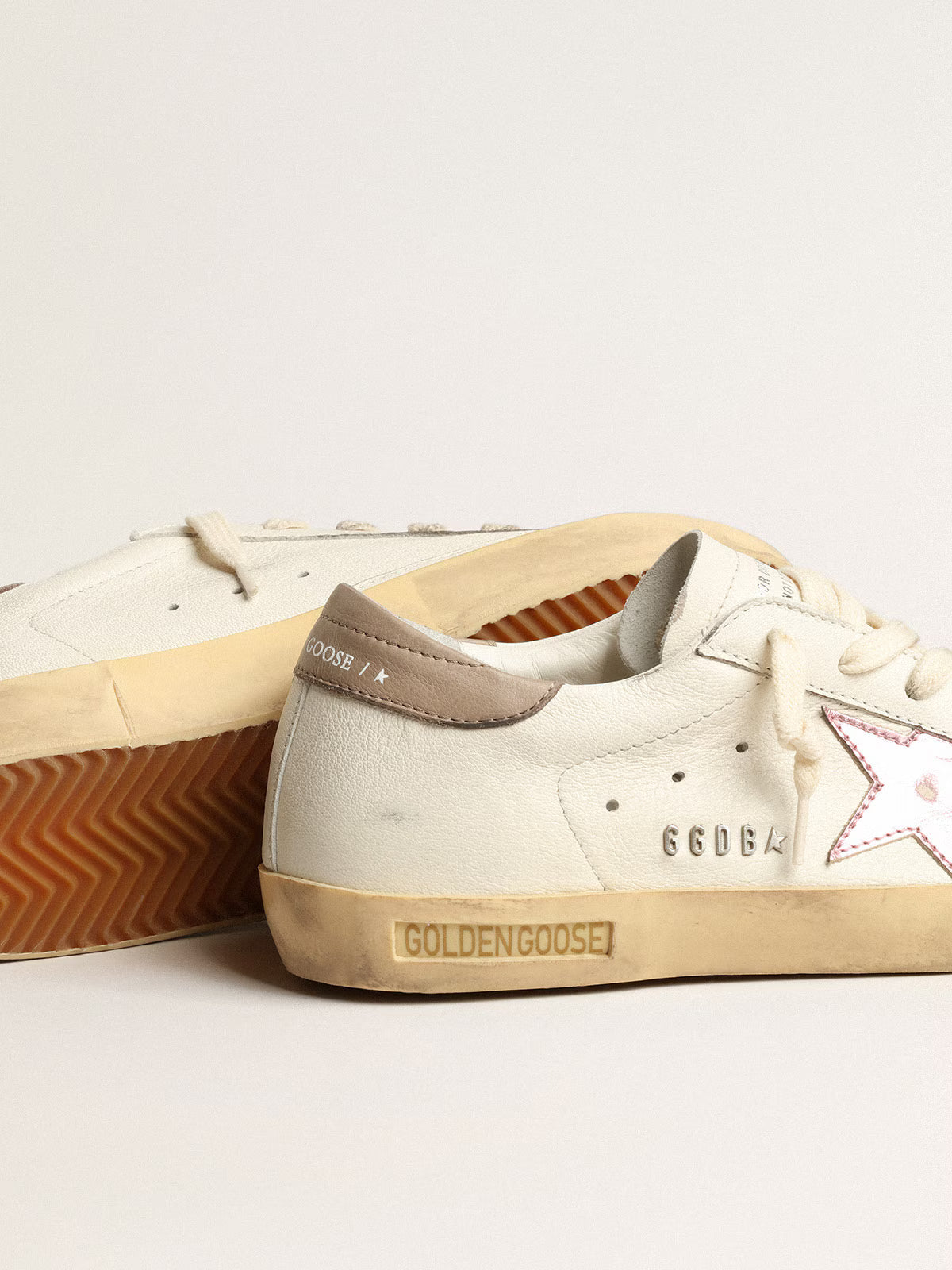 Low Baskets – White Nappa & Pink Metallic Edition
