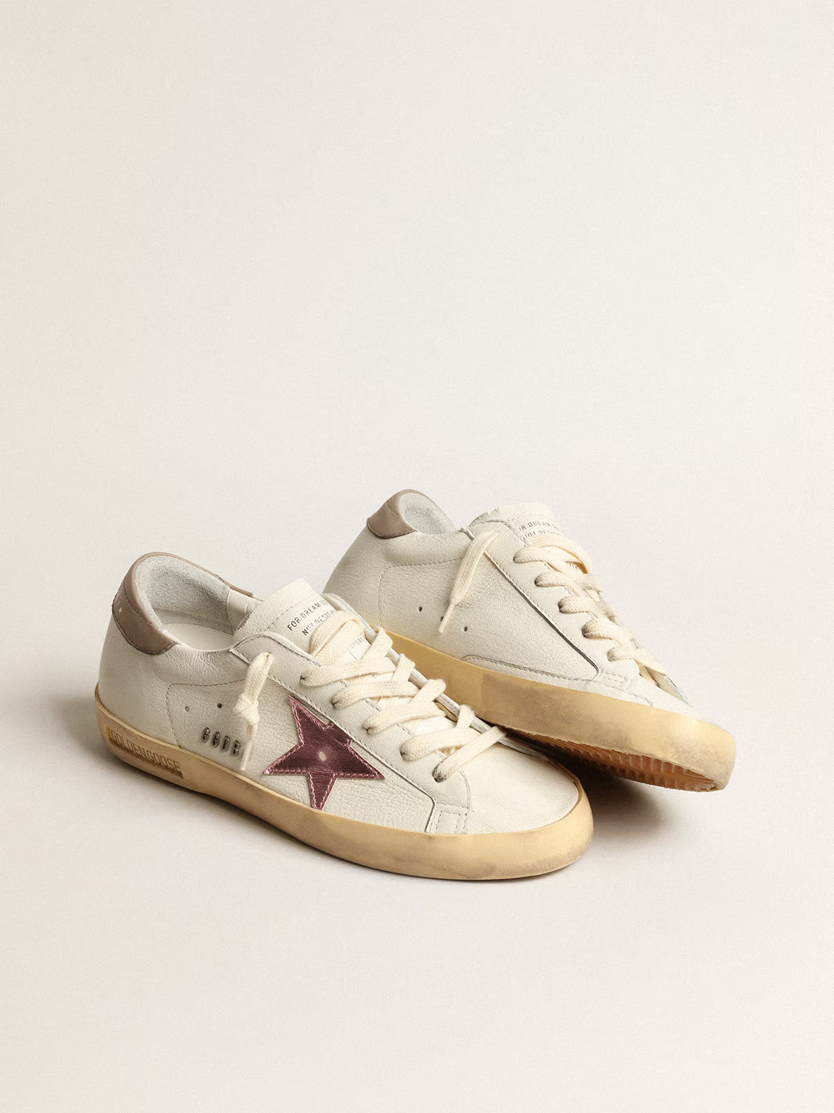 Low Baskets – White Nappa & Pink Metallic Edition